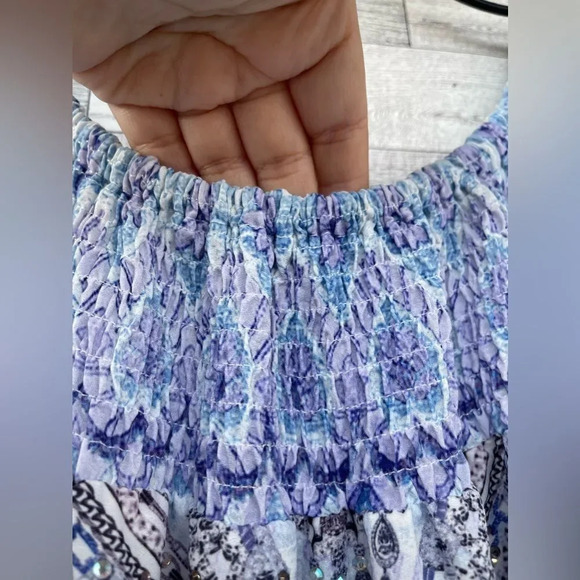 GEMS BY LORRAINE MAXI EMBELLISHED DRESS SIZE 8 - Picture 8 of 17